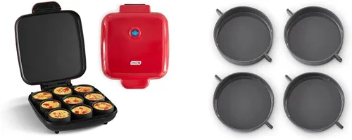 Dash Sous Vide Style - Máquina para hacer mordeduras de huevos de tamaño familiar y tazas de silicona estilo Sous Vide de lujo para hacer mordeduras