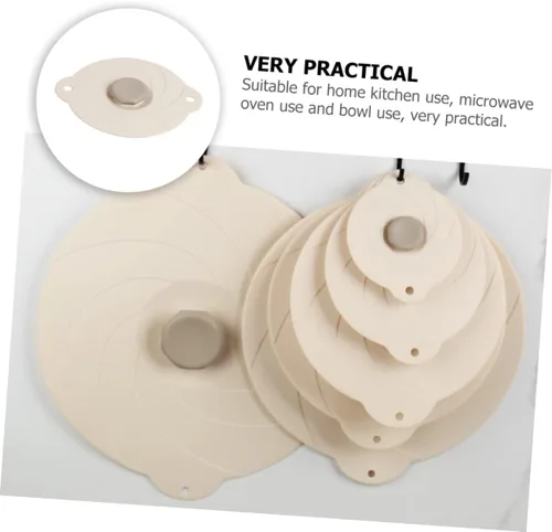 Miniatura 5 de UPKOCH Cubierta de silicona para tazón, tapa universal, tapas elásticas reutilizables, uso diario, accesorio para el hogar
