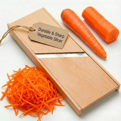 Rallador de zanahoria coreano inoxidable de madera trituradora de acero | Trituradora de ensalada de zanahoria coreana de ensalada rusa por SHSH
