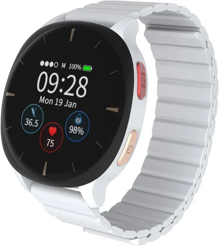 Miniatura 7 de AUDAR E2 - Reloj inteligente para salud de adultos mayores con detección de caídas y SOS GPS para la seguridad familiar, monitoreo de frecuencia