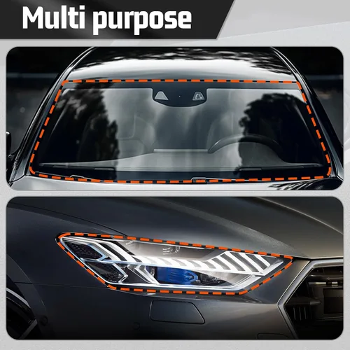 Miniatura 6 de Cinta selladora de butilo, 1 cinta de goma butílica para instalar piezas de automóvil, ventanas, puertas y parabrisas, negro, impermeable