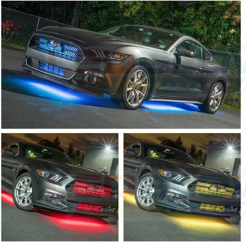 Miniatura 4 de LEDGlow kit de 10 luces ledes multicolor para bajos e interiores de auto