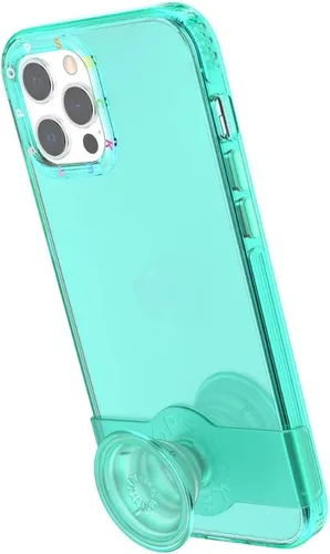 Miniatura 4 de PopSockets Funda para iPhone 12 Pro Max con agarre y deslizamiento para teléfono, funda para iPhone 12 Pro Max, menta verde