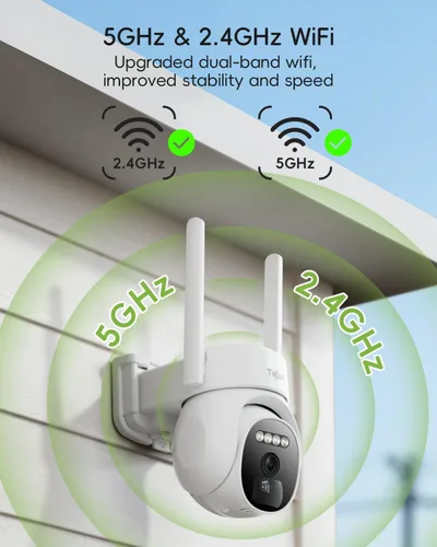 Miniatura 5 de Cámaras de seguridad inalámbricas 2.4G/5G para exteriores, cámara solar 2K para seguridad del hogar, alimentada por batería, PTZ de 360°/visión