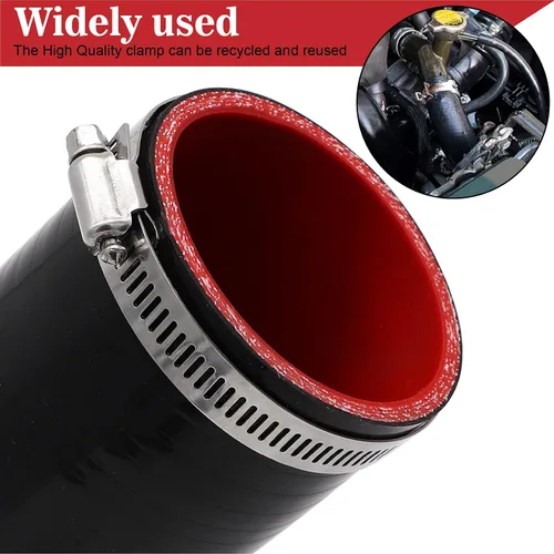 Miniatura 4 de Codo de 45 grados de 2 a 2.5 pulgadas, manguera de acoplador de 4 capas reforzada de silicona para turbo/intercooler/tubería de admisión, ID de 2 a