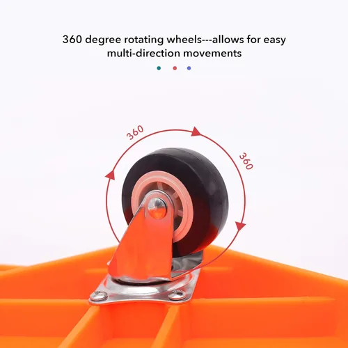 Miniatura 6 de Tabla de sentarse para niños con ruedas universales – Scooter de plástico de seguridad para niños de 6 a 12 años – Scooter deportivo manual con asas