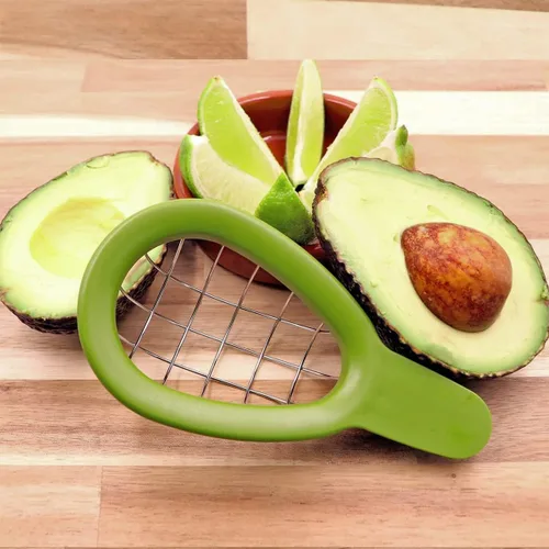 Miniatura 5 de Herramienta para cortar aguacate – Cuber de aguacate de 3.2 x 6.3 pulgadas con mango ergonómico, fácil de usar y limpiar, plástico de grado