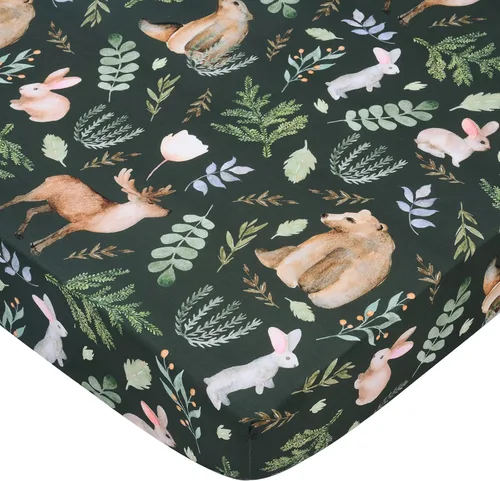 JISEN Sábanas bajeras para cuna, 1 pieza, suaves, transpirables, para cuna estándar y colchón de cuna para cuna para bebé, niños y niñas, neutro, 28