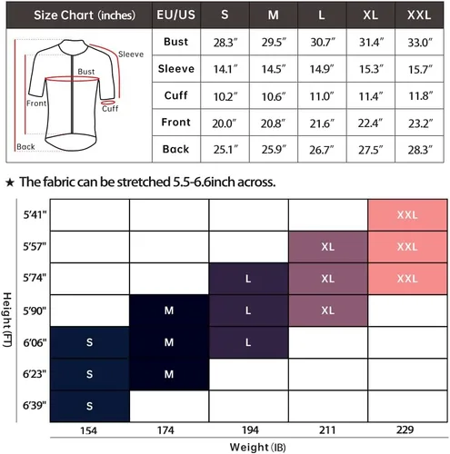 Miniatura 7 de Maillot de ciclismo para hombre, manga corta, cremallera completa, con 3 bolsillos traseros