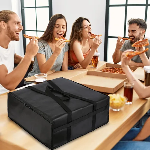 Miniatura 3 de musbus Bolsa para Pizza de Entrega Bolsa para Llevar Pizza Bolsas Aisladas Grandes para Entregas, 50,8x50,8 cm Bolsa para Alimentos de 20 Pulg