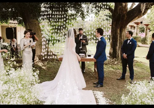 Miniatura 4 de Velos de boda para novias, 1 nivel, color marfil, con peine