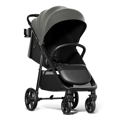Cochecito de bebé Mompush Nova para niños pequeños, bebés y recién nacidos | Asiento espacioso y modo completamente plano | Plegado compacto con una