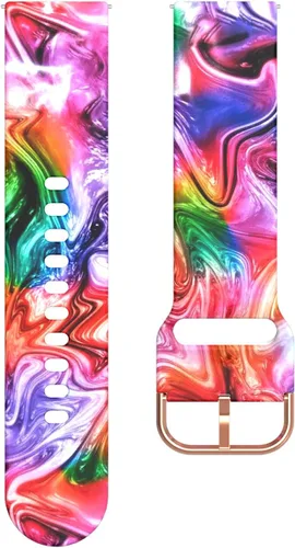 Miniatura 3 de Bandas para Quican IDW16/IDW19/W16B - Correa de reloj inteligente con patrón de correa de silicona transpirable, correas impermeables, correa