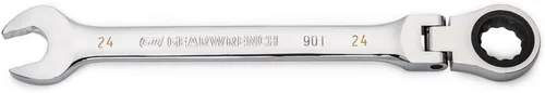 Miniatura 18 de GEARWRENCH Llave combinada de trinquete con cabeza flexible de 12 puntos, arco oscilante de 4 grados de 8 mm - 86708