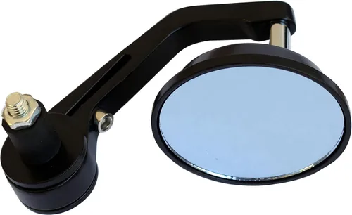 Miniatura 3 de Black Reverse Retro Round Bar End View Mirrors Compatible for 2016 Kawasaki Ninja H2R