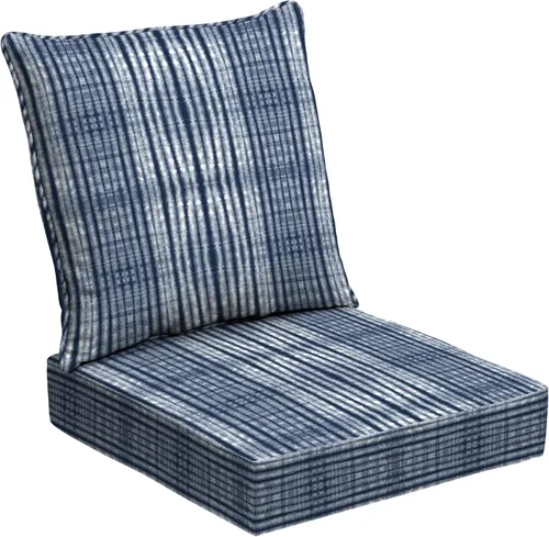 Miniatura 184 de Arden Outdoor Deep Seat Cushion Set, 24 x 24 pulgadas, Cojín para exteriores resistente al clima, a la lluvia y a la decoloración para silla, sofá