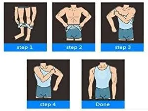 Miniatura 6 de Ropa interior para hombre con control de abdomen adelgazante, compresión para ocultar ginecomastia