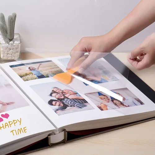 Miniatura 2 de Álbum de fotos grande autoadhesivo 4x6 5x7 3x5 8.5x11 pulgadas, álbum magnético de recortes, libro de recortes DIY, largo 13 x ancho 12.8 pulgadas
