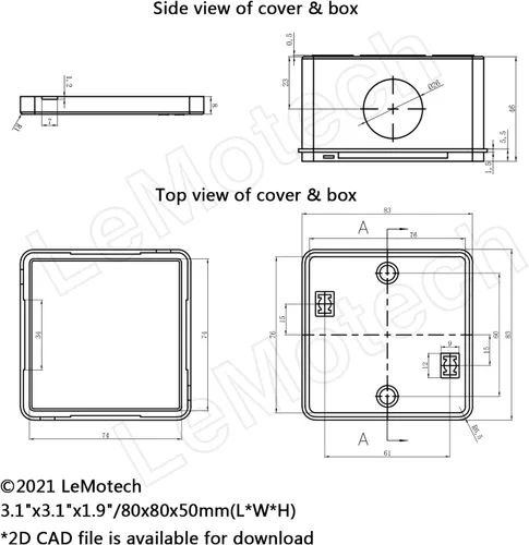 Miniatura 6 de LeMotech Caja de conexiones, plástico ABS IP55 resistente al agua y al polvo, caja eléctrica universal, caja de proyectos para exteriores e