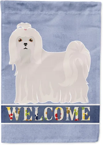 Miniatura 130 de Caroline's Treasures CK3647CHF - Bandera de bienvenida con diseño de bulldog francés, manga grande, para porche, para colgar en la pared, poliéster