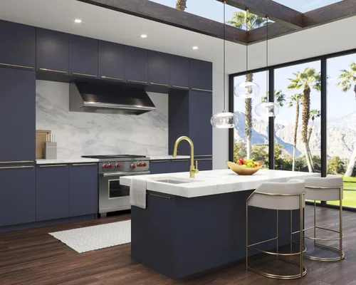 Miniatura 7 de Pfister Stellen - Grifo de cocina con pulverizador extraíble, de una sola manija, de alto arco, acabado en oro cepillado, LG529SABG