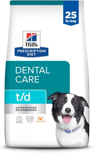 Miniatura 15 de Alimento seco para perros Hill's Prescription Diet t/d Dental Care sabor pollo, dieta veterinaria, bolsa de 5 lb