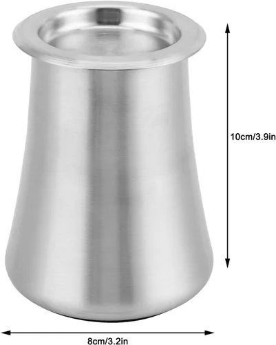 Miniatura 5 de Tamiz de café de acero inoxidable, tamiz de tamiz de café en polvo, contenedor de filtro de café en frío, accesorios para hacer café (negro)