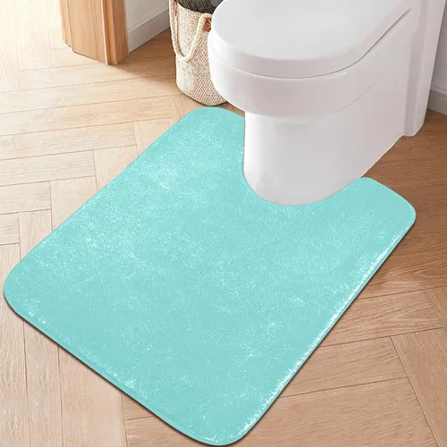 Miniatura 23 de Alfombra de baño amarilla, suave, absorbente, lavable a máquina, juego de alfombras de baño antideslizantes para puerta de baño, dormitorio