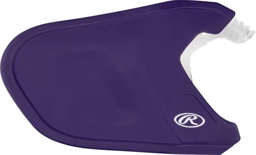Miniatura 5 de Rawlings Protector facial de ajuste MACH Pieza de extensión ajustable Se adapta a cascos de la serie Mach Mate Opciones LHB y RHB Negro