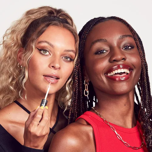Miniatura 6 de Rimmel Stay Glossy Brillo de labios - Fórmula ligera y no pegajosa para color y brillo de labios - 130 Blushing Belgraves,.18oz Belgraves sonrojados