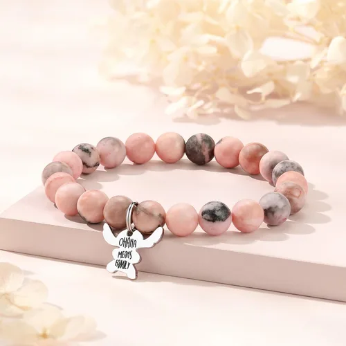 Miniatura 3 de Ralukiia - Collar con la frase "Ohana mean family", llavero con forma de Stitch, regalos de joyería para niños y niñas