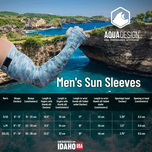 Miniatura 5 de Arm Sun Sleeves para hombres Protección UV Antebrazo Compresión Cubiertas