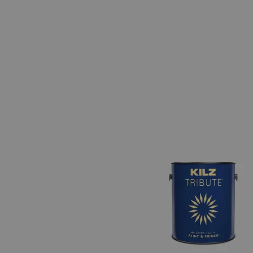 Miniatura 186 de KILZ TRIBUTE Pintura e imprimación, para interiores, semibrillante, Vintage Indigo, 1 galón Índigo Victoria