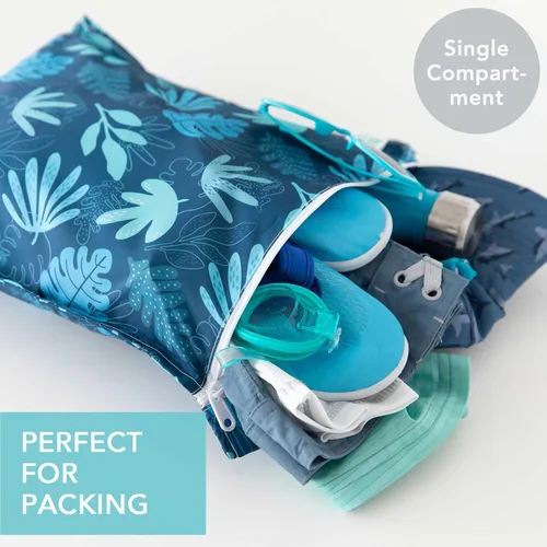 Miniatura 2 de Bumkins - Bolsa impermeable reutilizable con cremallera E5 Blue Tropic