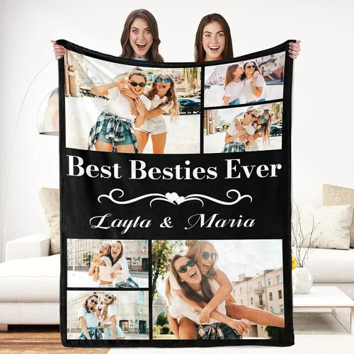 Miniatura 13 de Regalos de Beat Mom Ever, mantas personalizadas con fotos, mantas personalizadas con imagen para mamá de hija, hijo, a mi mamá, amante o esposa