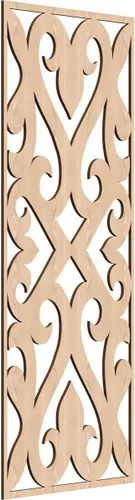 Miniatura 61 de Keene Paneles de pared decorativos de madera con calado, 9 3/8 pulgadas de ancho x 24 3/8 pulgadas de alto x 1/4 de alto, roble rojo rojo (Red Oak)