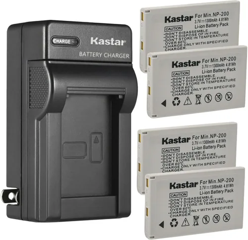Miniatura 7 de Kastar Cargador de batería de pared CA de repuesto para Konica Minolta NP-200 NP200, Konica Minolta DiMAGE X, DiMAGE Xg, DiMAGE Xi, Konica Minolta