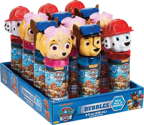 Miniatura 4 de Little Kids Paw Patrol Skye Marshall Chase - Paquete de recuerdos de fiesta de 8 onzas con burbujas y varita, paquete de 12, multicolor