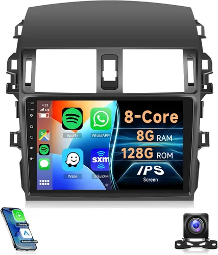 Miniatura 11 de Radio de coche 2G+64G para Toyota Corolla 2009-2013, estéreo de coche Android inalámbrico Carplay, Rimoody pantalla táctil de 9 pulgadas