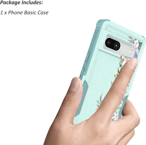 Miniatura 7 de Funda para Google Pixel 7a 5G: lindo diseño floral de flores delgadas para niñas y mujeres, funda de silicona suave de TPU para teléfono celular