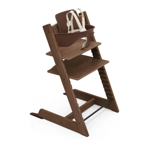 Miniatura 10 de Stokke - Silla alta Tripp Trapp 2, Whitewash - Incluye silla + juego de bebé con arnés extraíble para niños de 6 a 36 meses - Ajustable, ergonómica