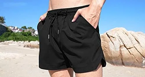 Miniatura 4 de Coofandy - Traje de baño para hombre, pantalones cortos de verano y playa de secado rápido