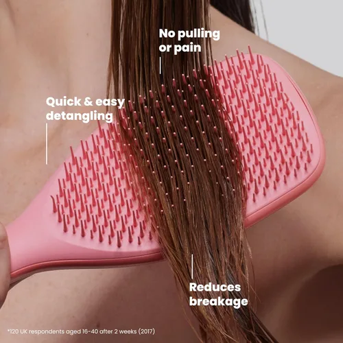 Miniatura 4 de Tangle Teezer Cepillo Desenredante Ultimate Grande para Cabello Húmedo y Seco, Elimina Nudos y Reduce la Rotura para Tipos de Cabello Largo, Grueso