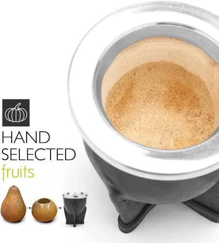 Miniatura 3 de BALIBETOV Juego de calabaza Yerba Mate – Taza mate envuelta en cuero hecha a mano (Vaqueta) con popote de acero inoxidable y cepillo de limpieza