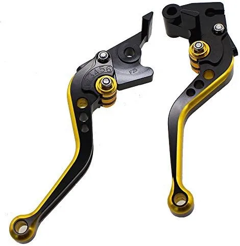 Miniatura 4 de FXCNC Racing Short Billet - Palanca de embrague de freno ajustable para motocicleta de doble color, compatible con YZF R3 R25 2013-2020, MT-03 MT-25