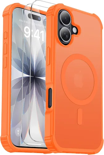 Miniatura 36 de Funda para iPhone Air [compatible con MagSafe] [2 protectores de pantalla] [prueba de caídas de grado militar] Funda magnética resistente