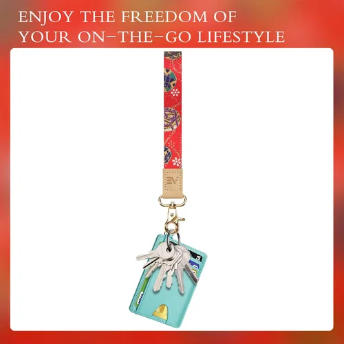 Miniatura 5 de Ecovision - Llavero con correa para llaves, llaveros de pulsera con 2 argollas para llaves para mujer