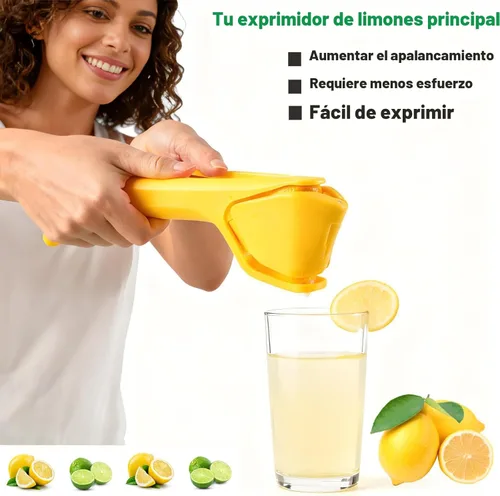 Miniatura 5 de Exprimidor de limón, eficaz para exprimir jugo, fácil de usar, muy resistente, exprimidor de limón, exprimidor de lima, exprimidor de cítricos