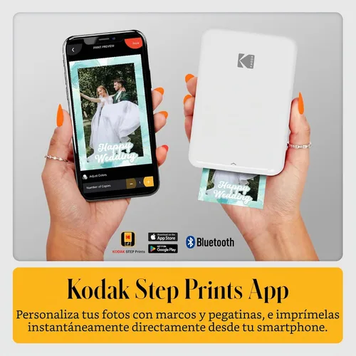 Miniatura 5 de KODAK Barbie x Step Slim Impresora fotográfica instantánea inalámbrica portátil de 2"x3" Papel fotográfico prémium (50 hojas)