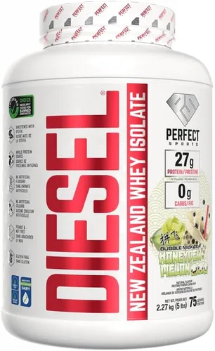 Miniatura 20 de PERFECT SPORTS Diesel 100% aislado de proteína de suero de Nueva Zelanda Endulzado con stevia, sin ingredientes artificiales, apto para dieta Keto